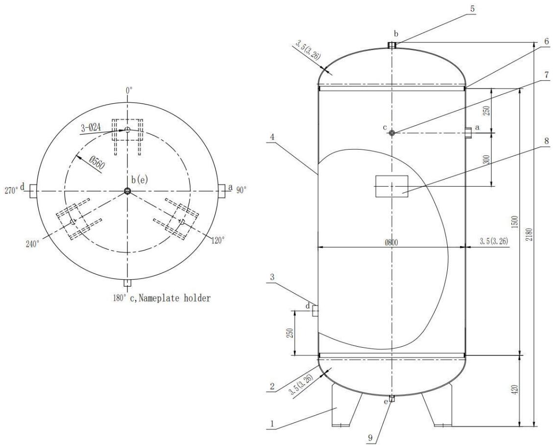 Air Receving Tank 20 gallon